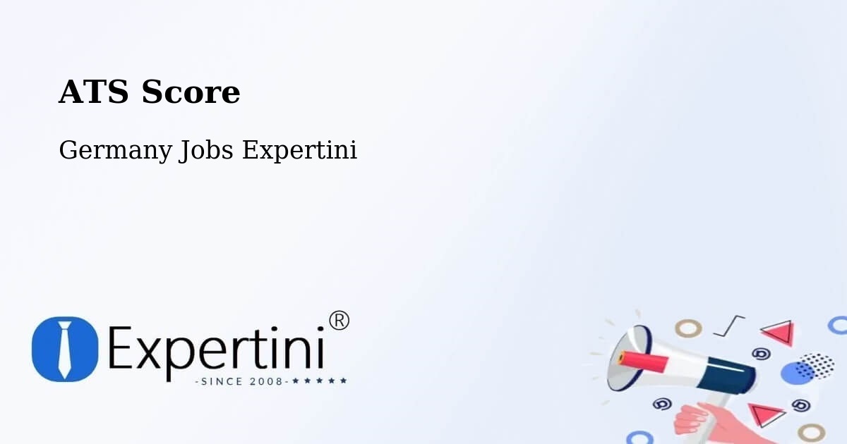Resume ATS Score & Job Description Match Tool – Dienheim - Germany Jobs Expertini
